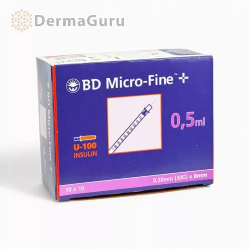 BD Micro-Fine+ Penkanyle 0,5 ml 30G, jednorazová striekačka, 10 ks