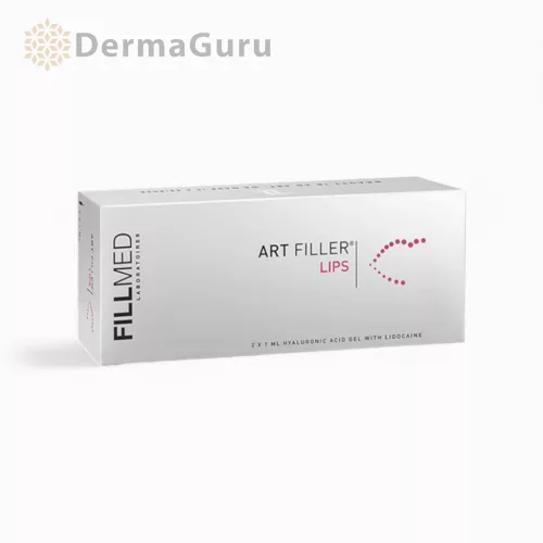 Fillmed Art Filler Lips L., výplň kyseliny hyalurónovej, tvarovanie a zväčšenie objemu pier, 2 x 1ml