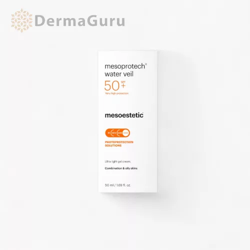 Mesoestetic Mesoprotech Water Veil SPF 50+, ultrahladký ochranný gél-krém na normálnu a zmiešanú pokožku, 50 ml