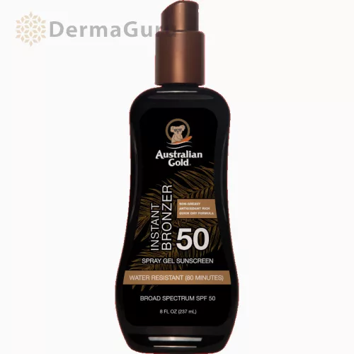 Australian Gold Spray Gel Bronzer SPF 50, naptej 237 ml