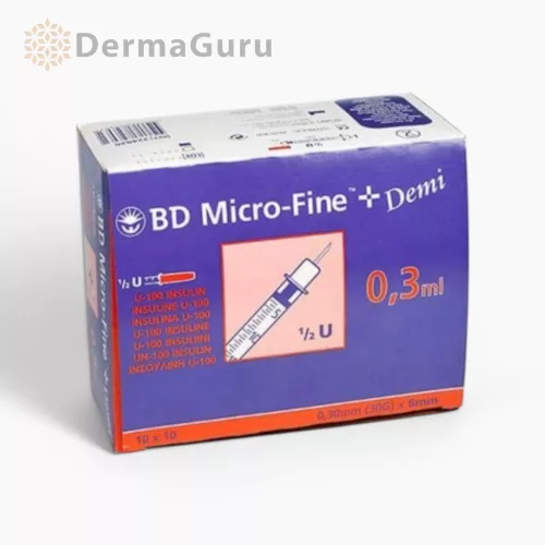 BD Micro-Fine+ Penkanyle 0,3 ml 30G, jednorazová striekačka, 10 ks
