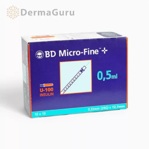 BD Micro-Fine+ Penkanyle 0,5 ml 29G, jednorazová striekačka, 100 ks