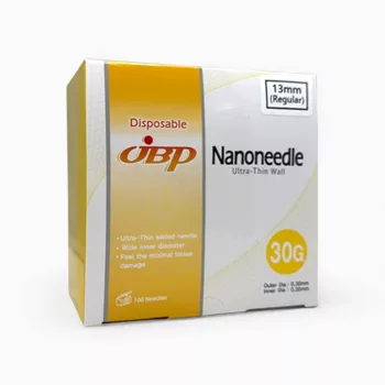   JBP Nano kanyla, kanyla s ultratenkou stenou, 30G X 13 mm, 100 ks