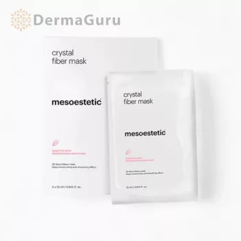   Mesoestetic Crystal Fiber Mask regeneračná pleťová maska 5 ks