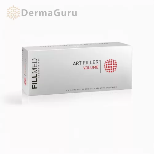 Fillmed Art Filler Volume L., výplň s kyselinou hyalurónovou, zväčšenie objemu a kontúrovanie tváre, 2 x 1,2 ml
