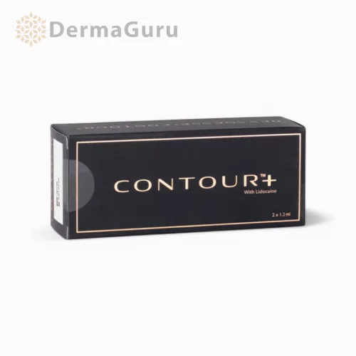 Revanesse Contour+ lidokaín, hyalurónová výplň, kontúrovanie a tvarovanie tváre, 2 x 1,2 ml