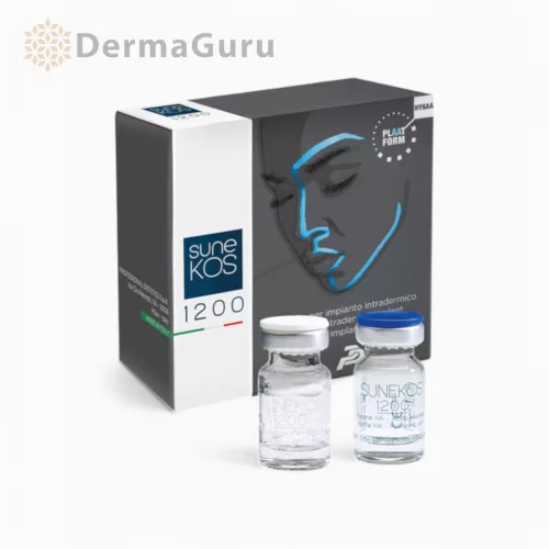 Sunekos 1200, hyalurónová výplň, aminokyseliny, ošetrenie ťažkých vrások a poškodenej pokožky, 1 x 3 ml + 1 x 100 mg